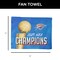 NBA Oklahoma City Thunder 2025 Champions Clutch Rally Towel 15 x 18 inches